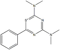 2,4-Bis(dimethylamino)-6-phenyl-1-thia-3,5-diaza-1,3,5-cyclohexatriene-1-ium
