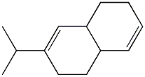 1,2,4a,5,6,8a-ヘキサヒドロ-3-イソプロピルナフタレン 化学構造式