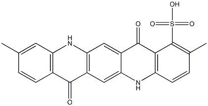 5,7,12,14-Tetrahydro-2,10-dimethyl-7,14-dioxoquino[2,3-b]acridine-1-sulfonic acid
