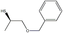 [R,(-)]-1-(ベンジルオキシ)-2-プロパンチオール 化学構造式