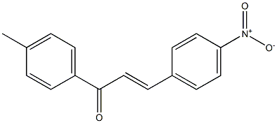 (2E)-3-(4-Nitrophenyl)-1-(4-methylphenyl)-2-propen-1-one 结构式
