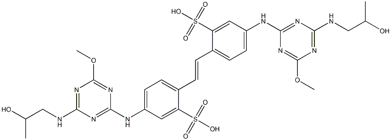 4,4'-Bis[4-(2-hydroxypropylamino)-6-methoxy-1,3,5-triazin-2-ylamino]-2,2'-stilbenedisulfonic acid