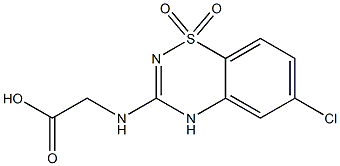 3-[(Carboxymethyl)amino]-6-chloro-4H-1,2,4-benzothiadiazine 1,1-dioxide