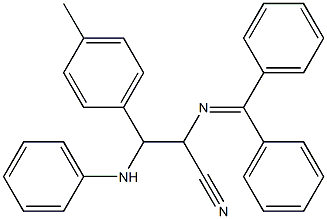 3-[Phenylamino]-3-(4-methylphenyl)-2-[(diphenylmethylene)amino]propanenitrile