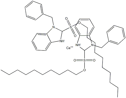 Bis(1-benzyl-2-decyl-2,3-dihydro-1H-benzimidazole-2-sulfonic acid)calcium salt
