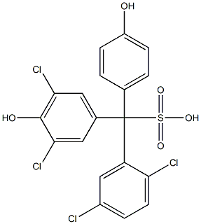 (2,5-Dichlorophenyl)(3,5-dichloro-4-hydroxyphenyl)(4-hydroxyphenyl)methanesulfonic acid