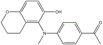 4'-[[(3,4-Dihydro-6-hydroxy-2H-1-benzopyran)-5-yl]methylamino]acetophenone