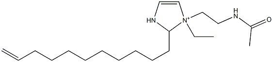 1-[2-(アセチルアミノ)エチル]-1-エチル-2-(10-ウンデセニル)-4-イミダゾリン-1-イウム 化学構造式