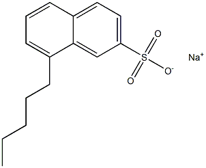 8-ペンチル-2-ナフタレンスルホン酸ナトリウム 化学構造式