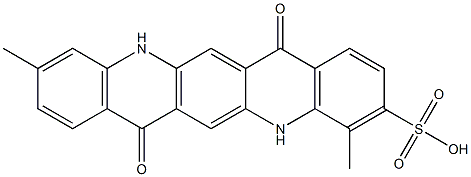5,7,12,14-Tetrahydro-4,10-dimethyl-7,14-dioxoquino[2,3-b]acridine-3-sulfonic acid