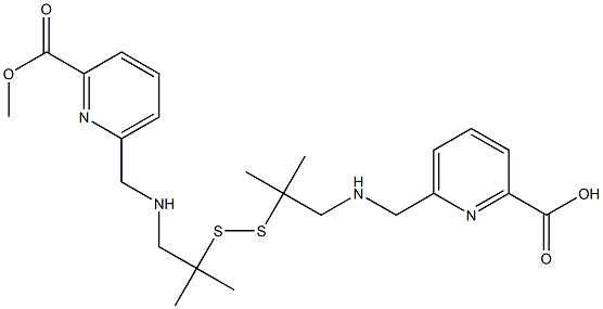 6,6'-[Dithiobis(2,2-dimethylethylene)bis(iminomethylene)]bis(pyridine-2-carboxylic acid methyl) ester