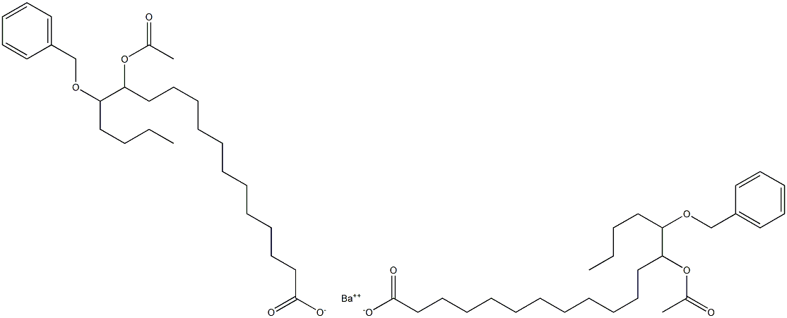 Bis(14-benzyloxy-13-acetyloxystearic acid)barium salt