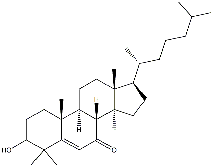 3β-ヒドロキシラノスタ-8,24-ジエン-7-オン 化学構造式