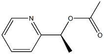 Acetic acid (S)-1-(2-pyridinyl)ethyl ester 结构式