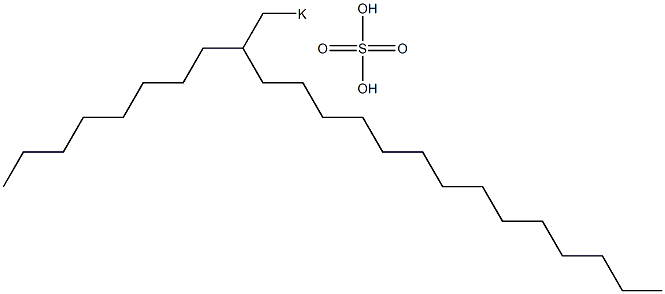 Sulfuric acid 2-octylhexadecyl=potassium salt