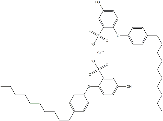 Bis(4-hydroxy-4'-decyl[oxybisbenzene]-2-sulfonic acid)calcium salt