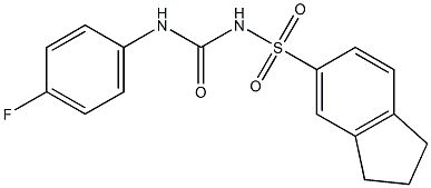 1-(Indan-5-ylsulfonyl)-3-(4-fluorophenyl)urea|