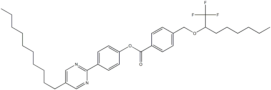 4-[[1-(Trifluoromethyl)heptyl]oxymethyl]benzoic acid 4-[5-(decyl)pyrimidin-2-yl]phenyl ester
