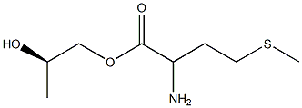 (R)-2-アミノ-4-(メチルチオ)ブタン酸2-ヒドロキシプロピル 化学構造式