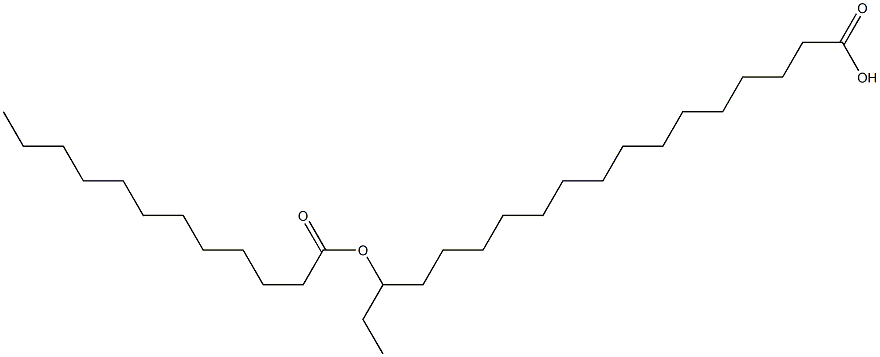 16-ラウロイルオキシステアリン酸 化学構造式