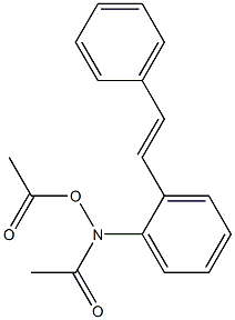 N-Acetoxy-N-(2-styrylphenyl)acetamide Structure