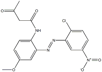 2-Acetyl-2'-(2-chloro-5-nitrophenylazo)-4'-methoxyacetanilide