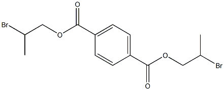 1,4-ベンゼンジカルボン酸ビス(2-ブロモプロピル) 化学構造式