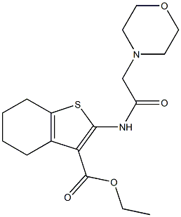 2-[(Morpholinoacetyl)amino]-4,5,6,7-tetrahydrobenzo[b]thiophene-3-carboxylic acid ethyl ester