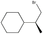 (+)-[(S)-2-ブロモ-1-メチルエチル]シクロヘキサン 化学構造式