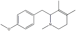 1,2,5,6-Tetrahydro-2-(p-methoxybenzyl)-1,3,4-trimethylpyridine