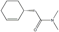 2-[(R)-2-シクロヘキセニル]-N,N-ジメチルアセトアミド 化学構造式