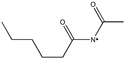 N-アセチルヘキサノイルアミニルラジカル 化学構造式