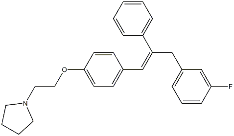 1-[2-[4-[3-(3-Fluorophenyl)-2-phenyl-1-propenyl]phenoxy]ethyl]pyrrolidine