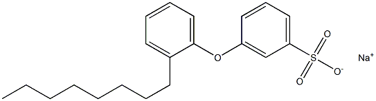 3-(2-オクチルフェノキシ)ベンゼンスルホン酸ナトリウム 化学構造式