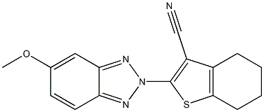 4,5,6,7-Tetrahydro-2-(5-methoxy-2H-benzotriazol-2-yl)benzo[b]thiophene-3-carbonitrile