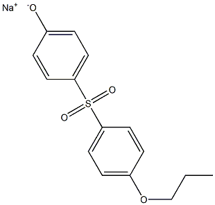 Sodium 4-(4-propoxyphenylsulfonyl)phenolate Structure