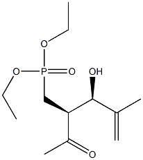 [(2S,3R)-2-Acetyl-3-hydroxy-4-methyl-4-pentenyl]phosphonic acid diethyl ester|