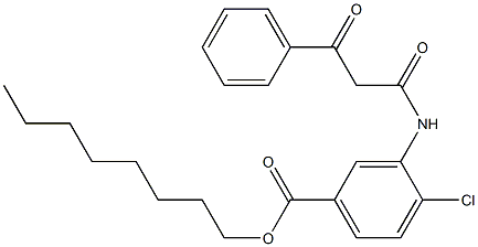 3-[(3-Phenyl-1,3-dioxopropyl)amino]-4-chlorobenzoic acid octyl ester