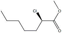 (R)-2-クロロヘプタン酸メチル 化学構造式
