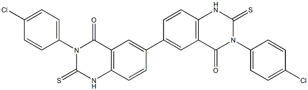 1,1',2,2'-Tetrahydro-3,3'-bis(4-chlorophenyl)-2,2'-dithioxo[6,6'-biquinazoline]-4,4'(3H,3'H)-dione