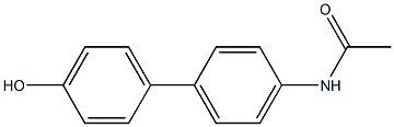 4'-アセチルアミノ-1,1'-ビフェニル-4-オール 化学構造式