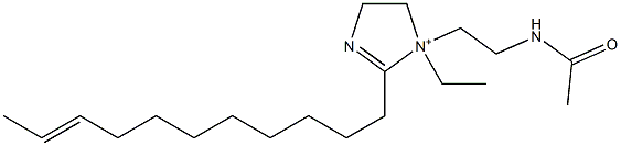 1-[2-(アセチルアミノ)エチル]-1-エチル-2-(9-ウンデセニル)-2-イミダゾリン-1-イウム 化学構造式