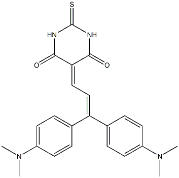 5-[3,3-Bis[4-(dimethylamino)phenyl]-2-propenylidene]-1,2-dihydro-2-thioxopyrimidine-4,6(3H,5H)-dione