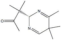 3-[[(S)-2,5-ジヒドロ-4,5,5-トリメチルピリミジン]-2-イル]-3-メチルブタン-2-オン 化学構造式