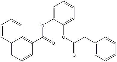 ベンゼン酢酸2-(1-ナフトイルアミノ)フェニル 化学構造式