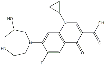 6-Fluoro-1-cyclopropyl-7-(6-hydroxy-1,4-diazacycloheptan-1-yl)-1,4-dihydro-4-oxoquinoline-3-carboxylic acid