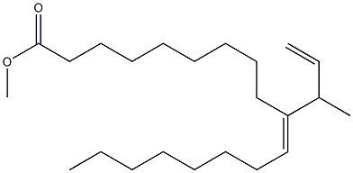 (10E)-10-(1-メチル-2-プロペニル)-10-オクタデセン酸メチル 化学構造式