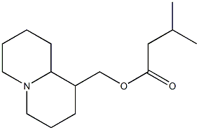 オクタヒドロ-2H-キノリジン-1-メタノールイソバレラート 化学構造式