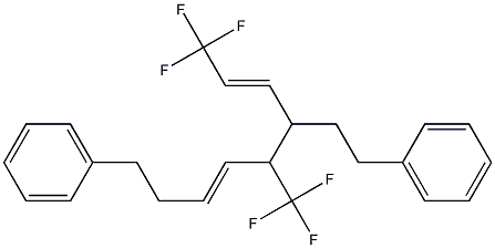 (2E,6E)-1,1,1-Trifluoro-5-trifluoromethyl-9-phenyl-4-(2-phenylethyl)-2,6-nonadiene Structure
