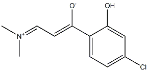 (1Z)-3-(Dimethyliminio)-1-(2-hydroxy-4-chlorophenyl)-1-propene-1-olate Struktur